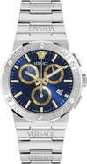 Versace Greca Logo Chronograph Bracelet Watch, 40mm