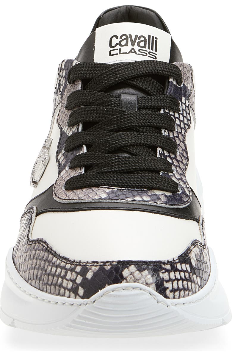 Roberto Cavalli Side Logo Sneaker, Alternate, color, Roccia