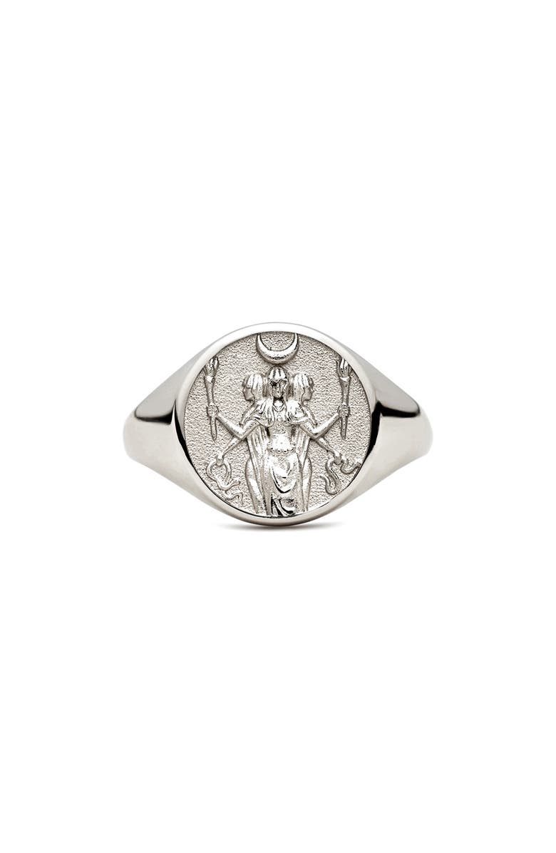 Awe Inspired Hecate Signet Ring, Main, color,