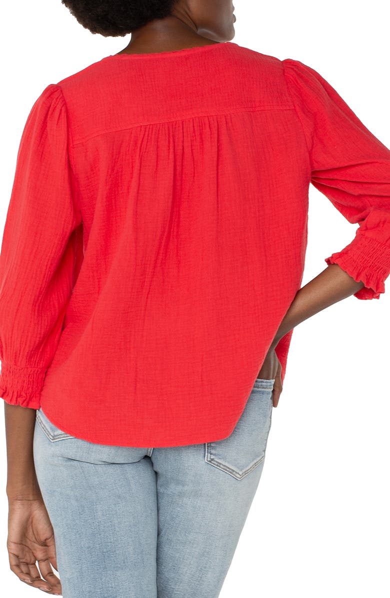 Liverpool Los Angeles Embroidered Woven Shirt, Alternate, color, 