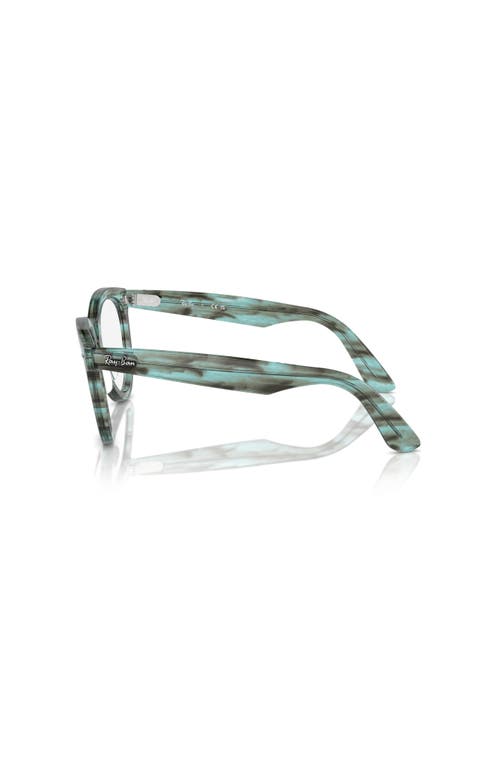 Ray Ban Ray-ban 54mm Round Optical Glasses In Green