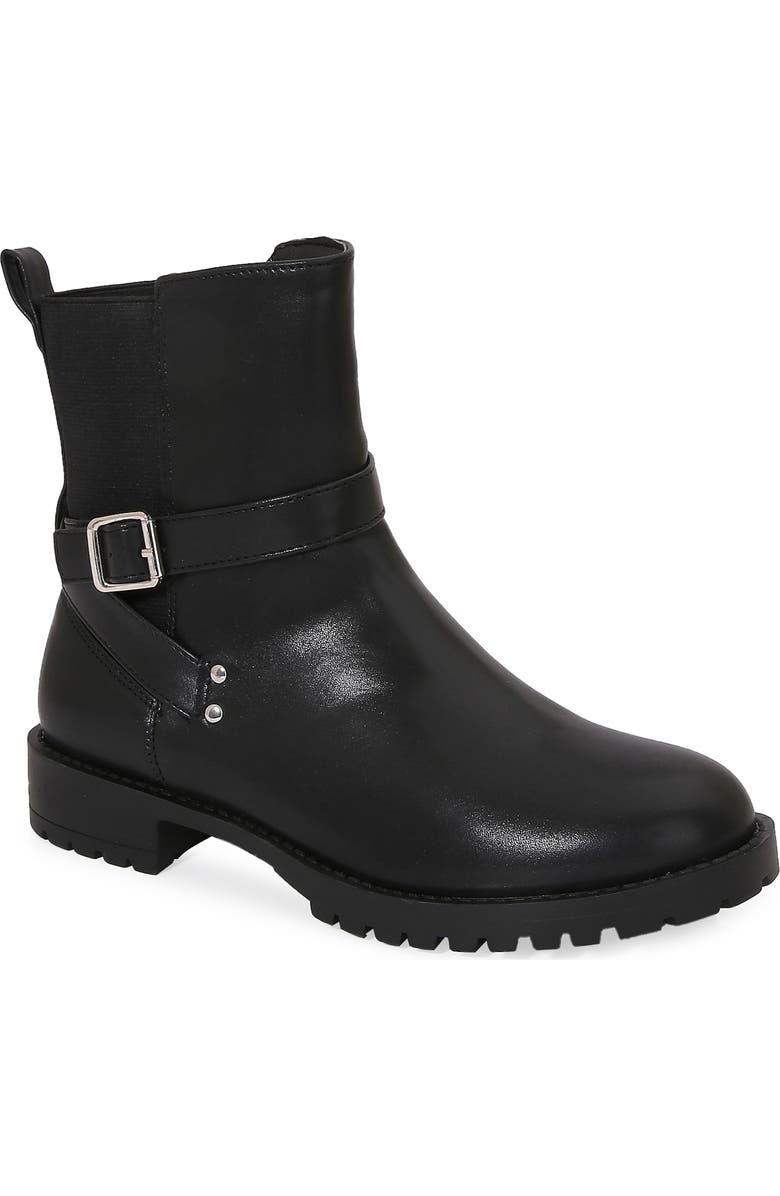 BERNESS Lug Sole Bootie, Main, color, Black