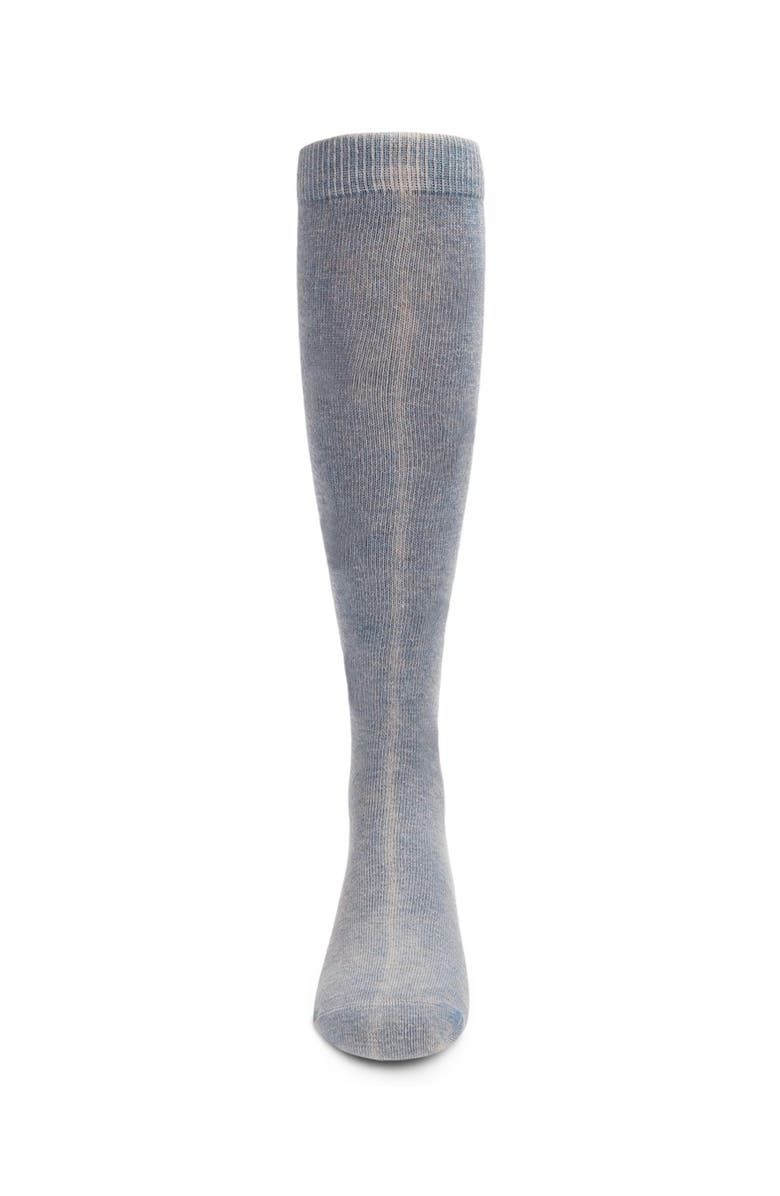 MeMoi Acid Wash Knee High Socks, Alternate, color, Blue