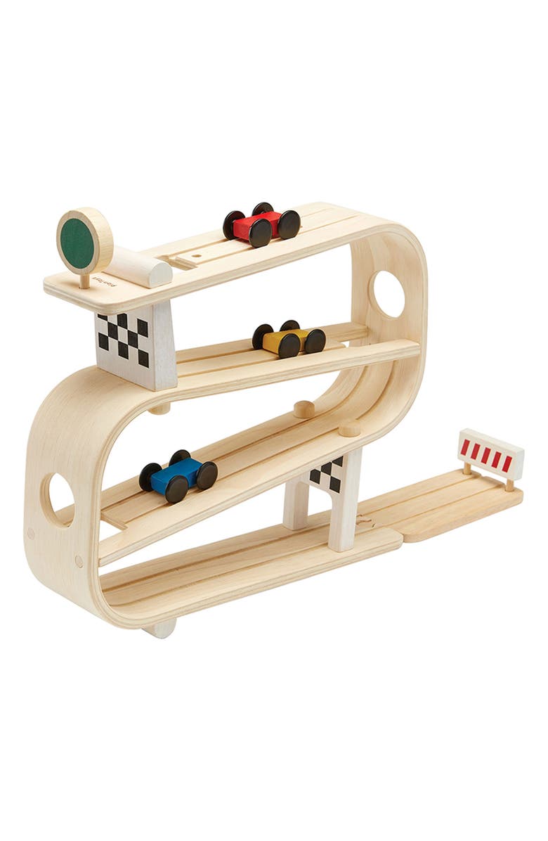 PlanToys<sup>®</sup> Ramp Racer Playset, Main, color, Tan Assorted