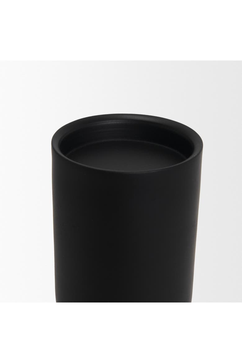 Qamra Metal Pillar Candle Holder, Alternate, color, Black
