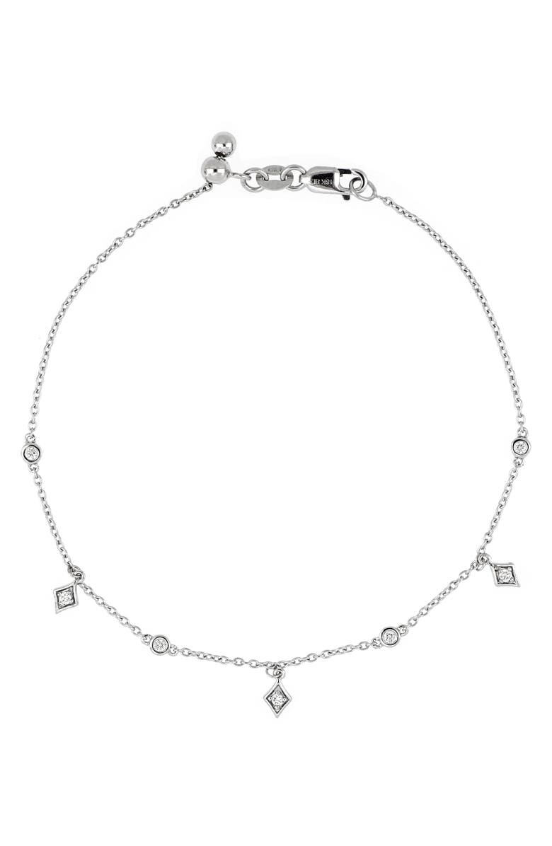 Bony Levy Maya Diamond Station Adjustable Bracelet, Main, color, 