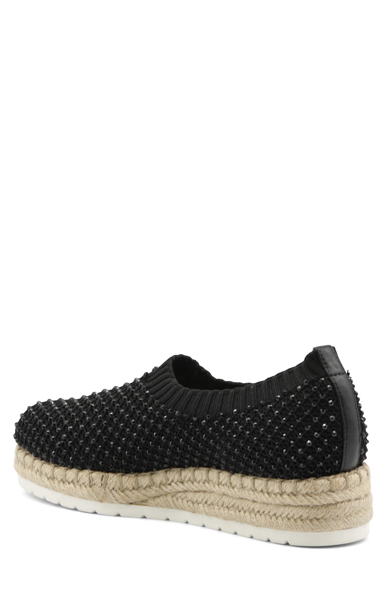 Adrienne Vittadini Nicola Embellished Espadrille Slip-On Sneaker, Alternate, color, 