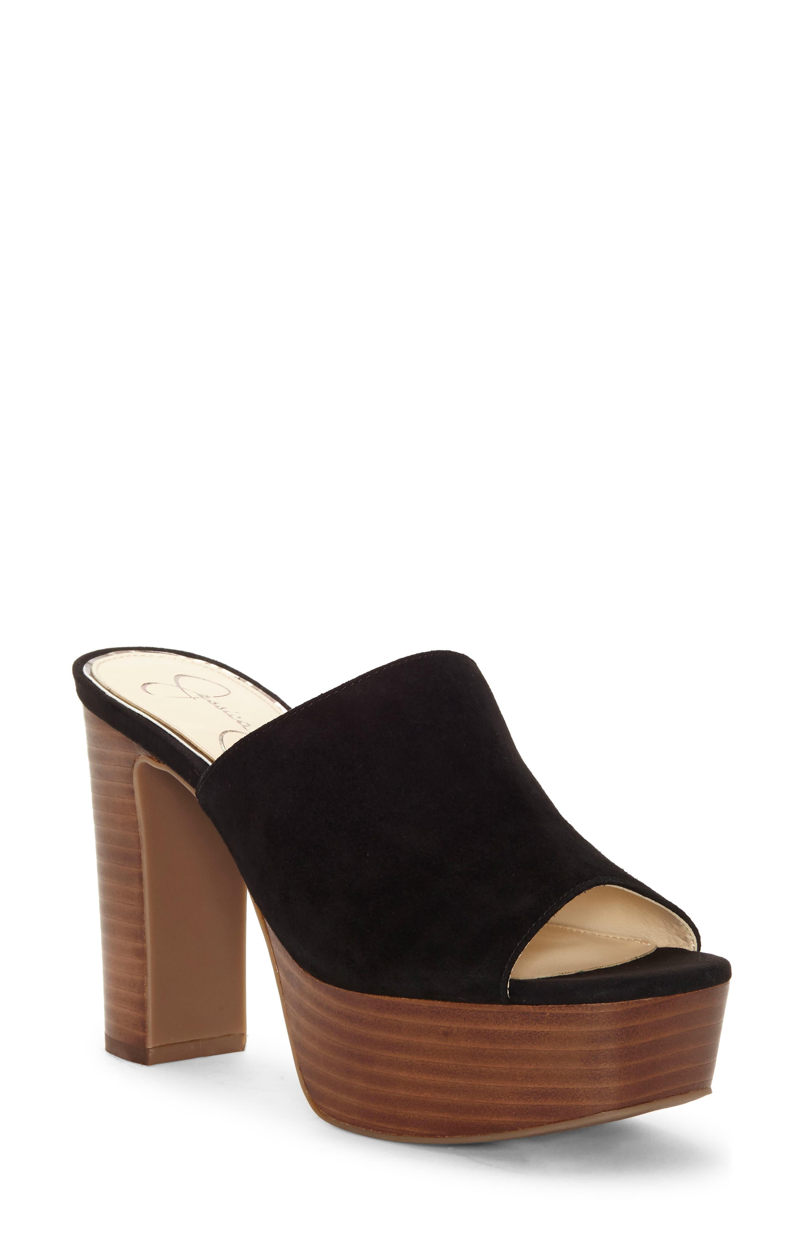 Jessica Simpson Camree Platform Sandal, Main, color, Black