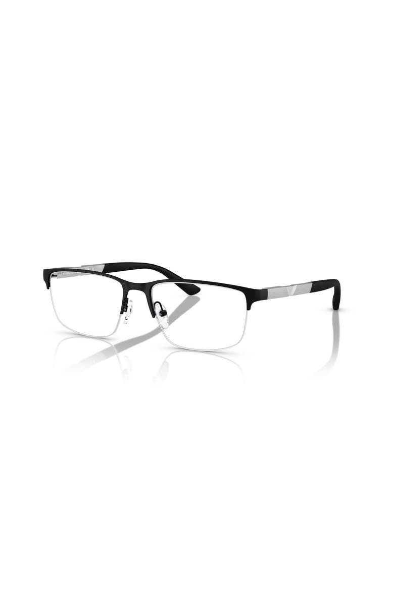 56mm Rectangle optical glasses, Main, color, Black