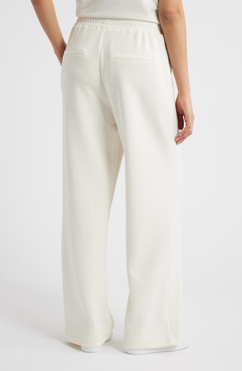 Bernardo Pintuck Wide Leg Pants, Alternate, color, Gardenia
