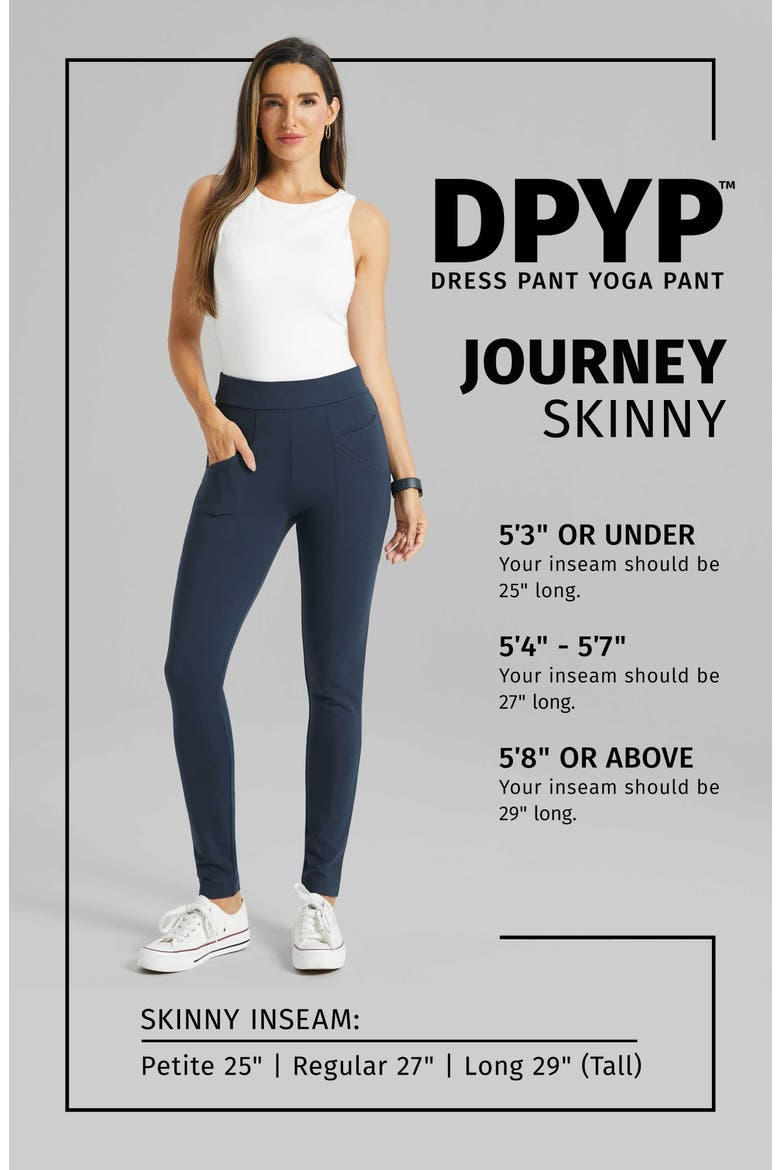 Journey DPYP Dress Pant Yoga Pants | Skinny, Alternate, color, Steel Blue
