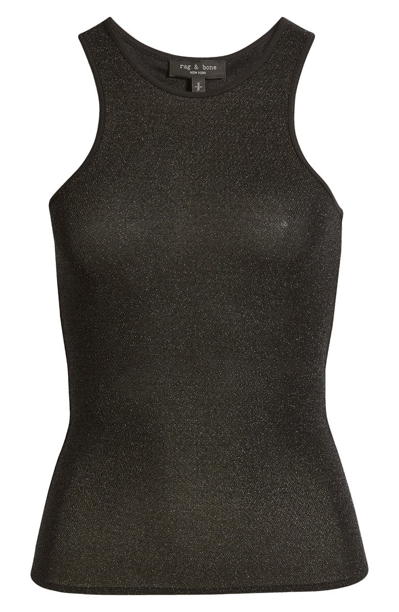 rag & bone Lilith Metallic Tank, Alternate, color, 