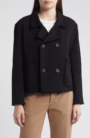 Frank & Eileen Mini Belfast Crop Knit Peacoat