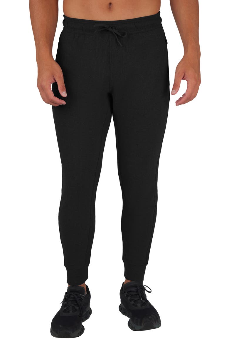 Ultra Mélange Fleece Joggers, Main, color, BLACK