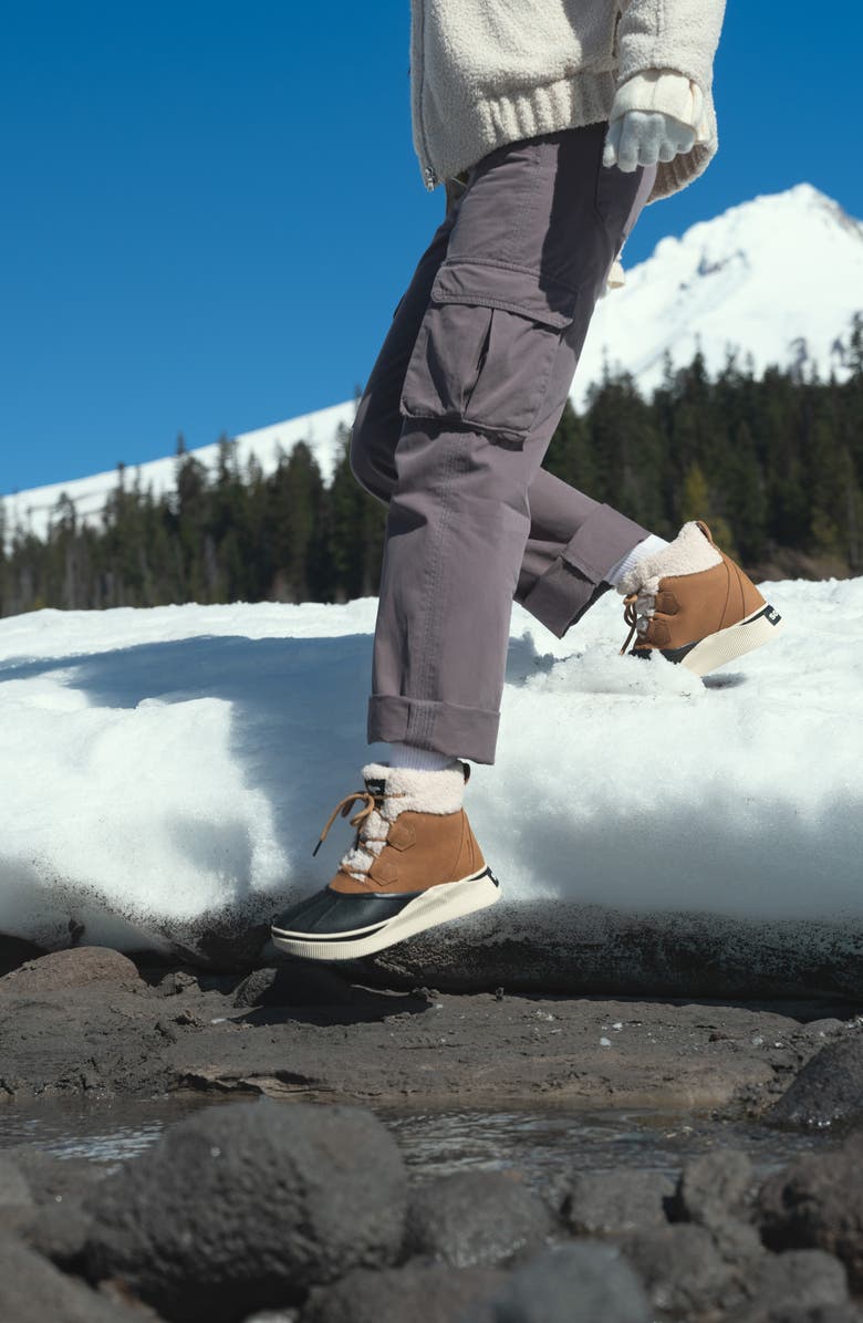 SOREL Out N About IV Chillz Waterproof Duck Boot, Alternate, color, Taffy/ Black