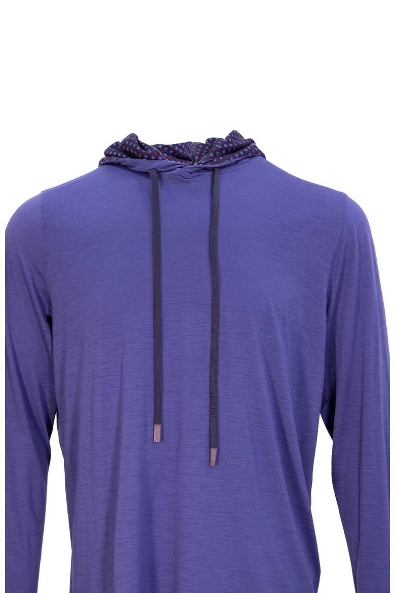 Hugo Extra Fine Merino Wool Lightweight Hoodie, Alternate, color, Skipper