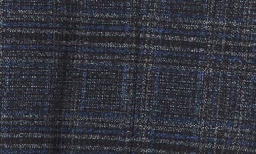 Soul Of London Knit Blazer With Removable Bib In Dark Blue