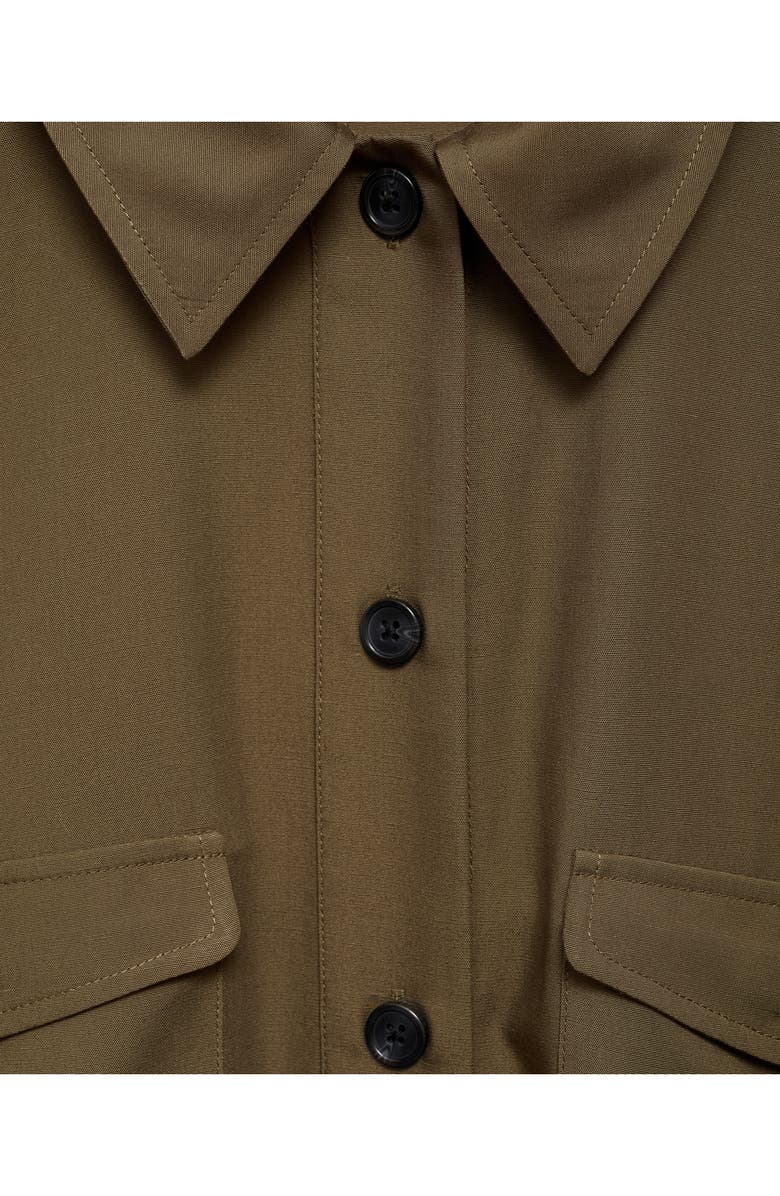 MANGO Short Sleeve Shirtdress, Alternate, color, 