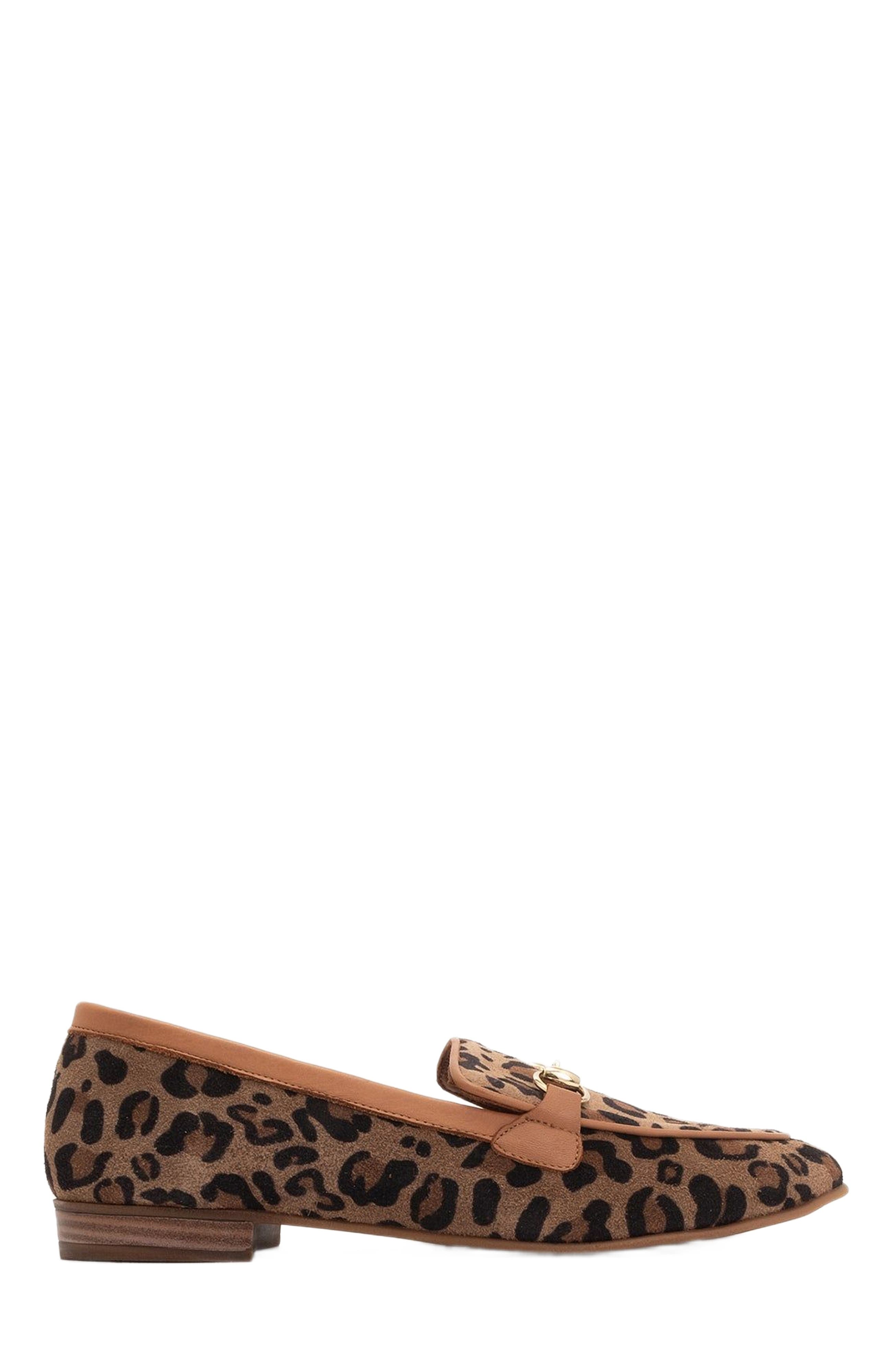  Leopard Print Suede Leather