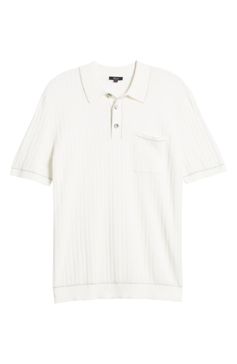 Rails Hardy Rib Cotton Polo, Alternate, color, White