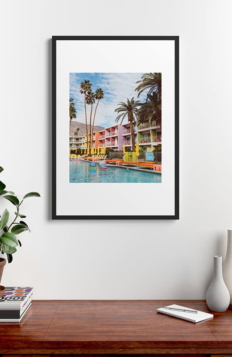 Deny Designs Palm Springs Pool Day VII Framed Art Print, Alternate, color,