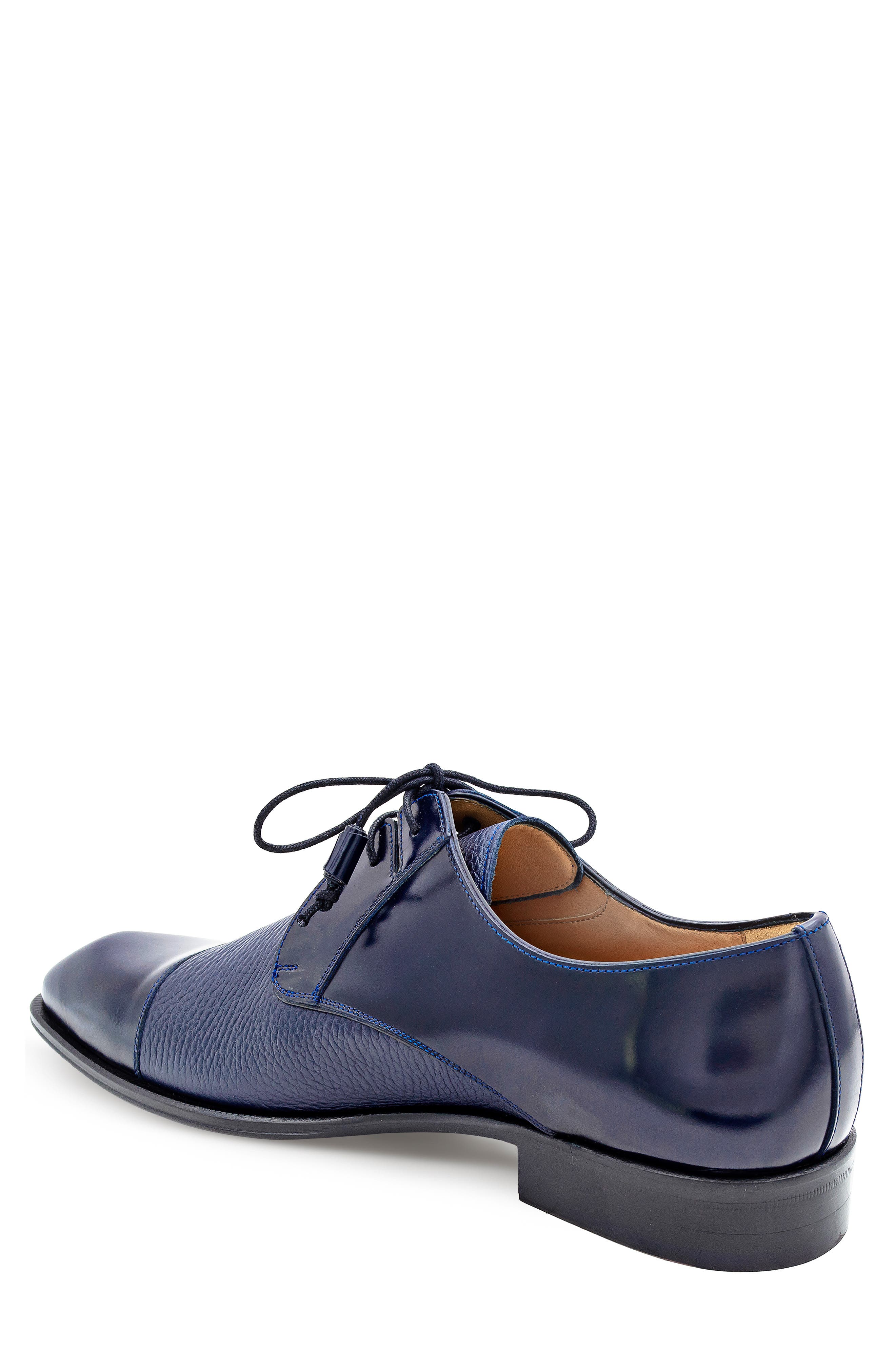 Capello Cap Toe Derby, Alternate, color, BLUE