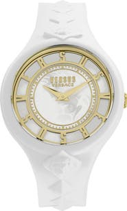 VERSUS Versace Versace Silicone Strap Watch, 39mm & Zip Case