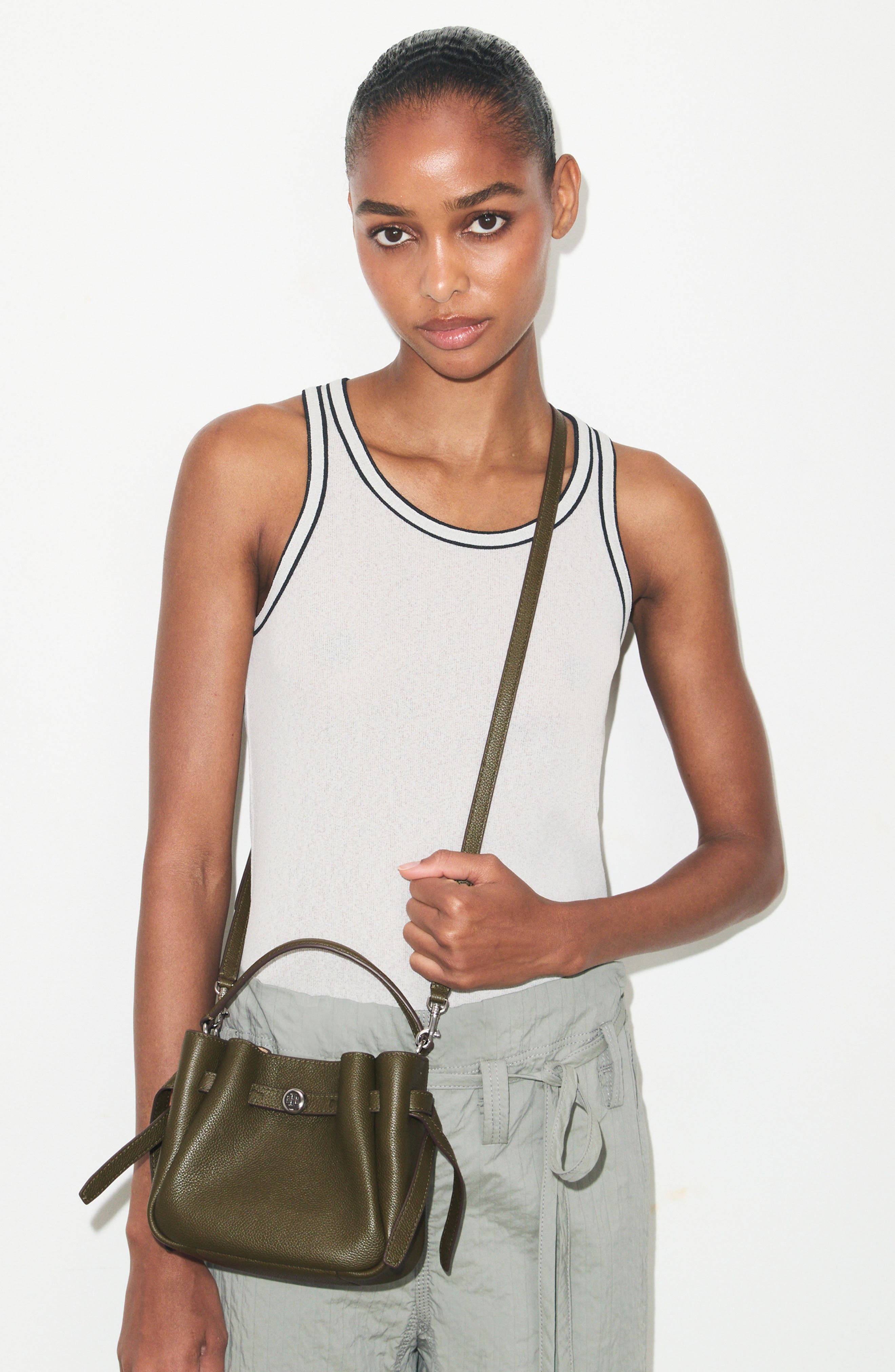 Mini Romy Bucket Bag, Alternate, color, LECCIO