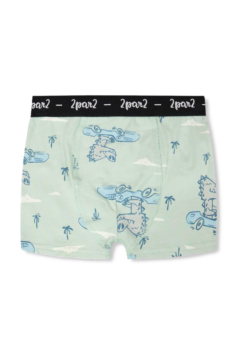Organic Cotton Crocodile Elastic Waist Boxer, Main, color, Green Printed Crocodiles