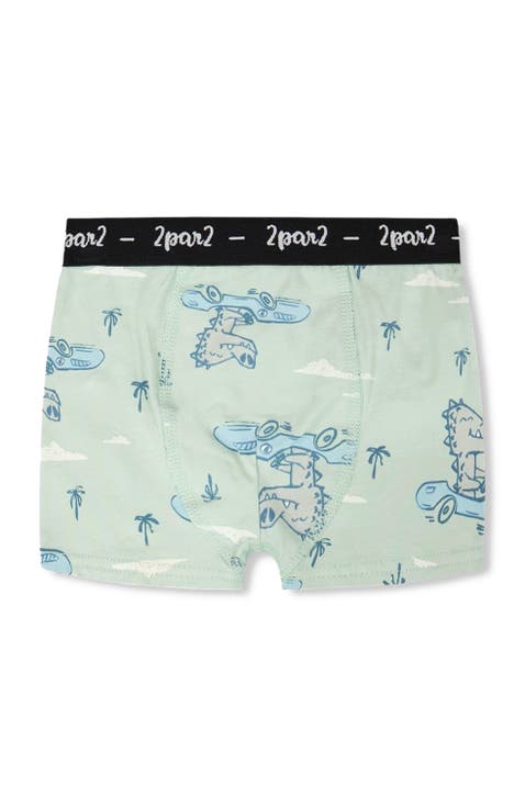 Organic Cotton Crocodile Elastic Waist Boxer (Toddler, Little Kid & Big Kid)
