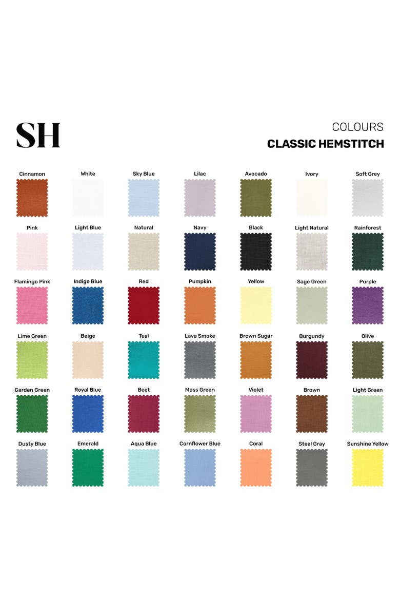 Solino Home Linen Tablecloth - Classic Hemstitch, Alternate, color, Black