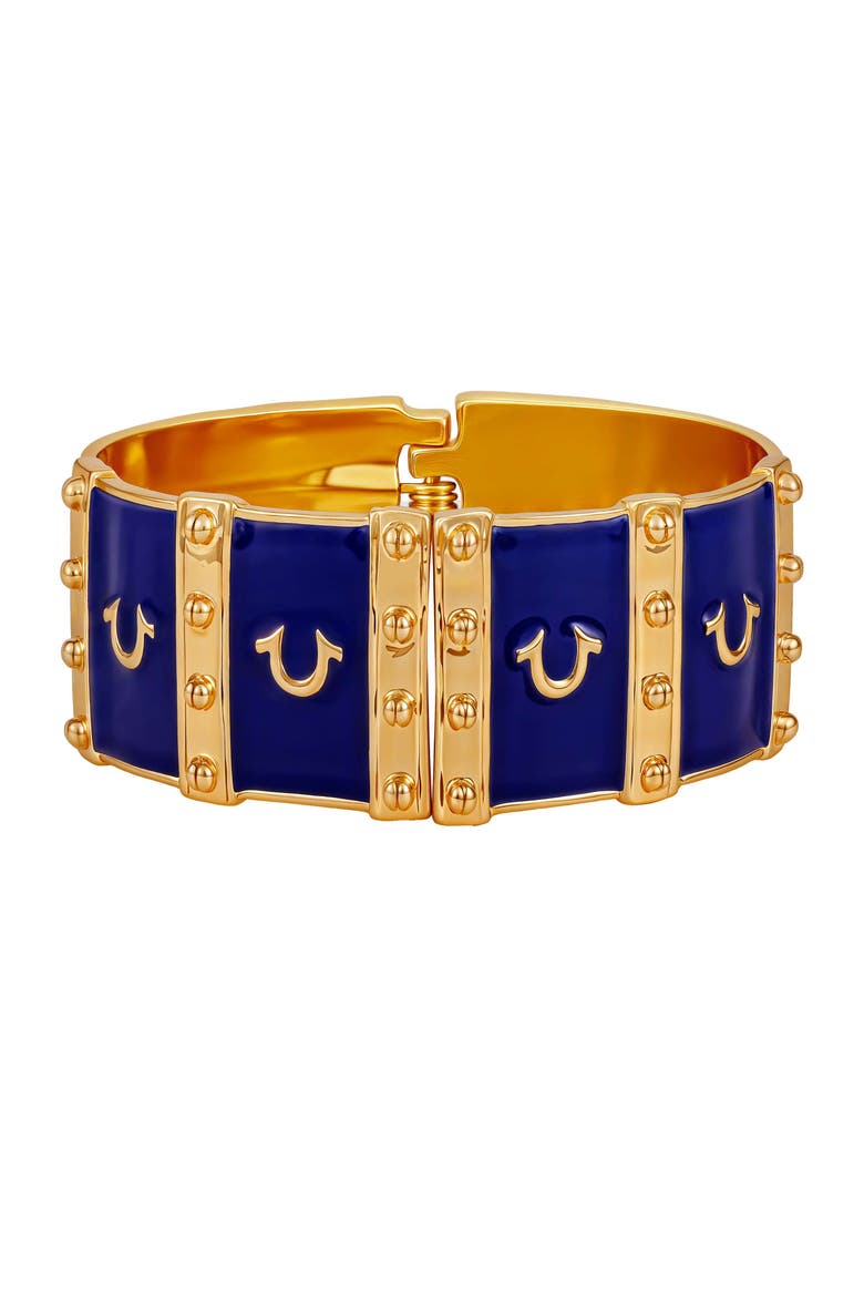 Statement cuff bracelet, Main, color, goldtone
