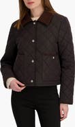 Tahari Haly Corduroy Collar Quilted Jacket