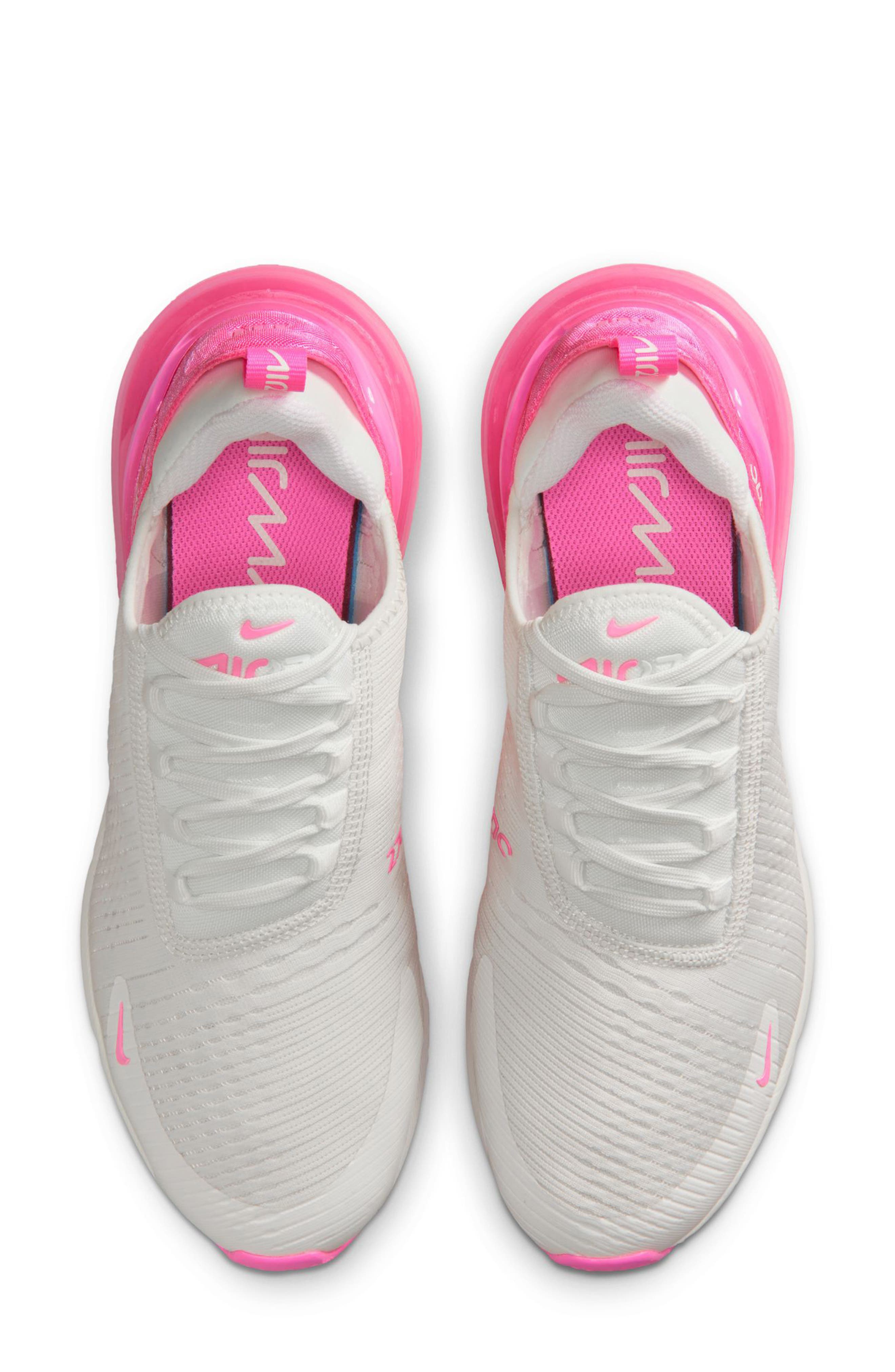 Nike Air Max 270 Sneaker, Alternate, color, 104 Smtwht/Pnkspl
