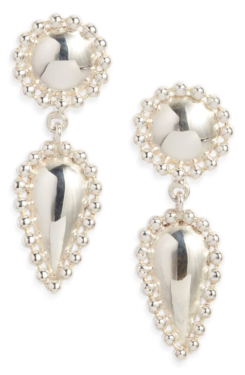 Child of Wild Kata Teardrop Earrings, Main, color, Silver