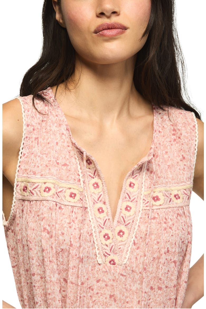 Floral Embroidery Minidress, Alternate, color, BLUSH FLORAL