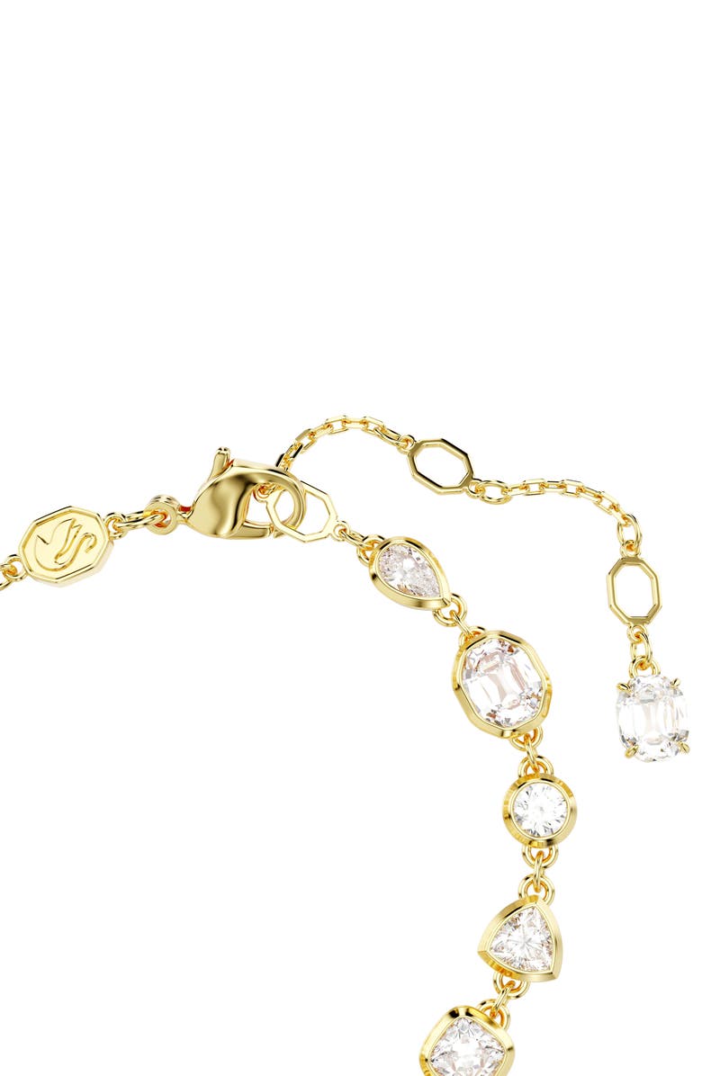 Swarovski Imber All Round Crystal Bracelet, Alternate, color, White/ Gold