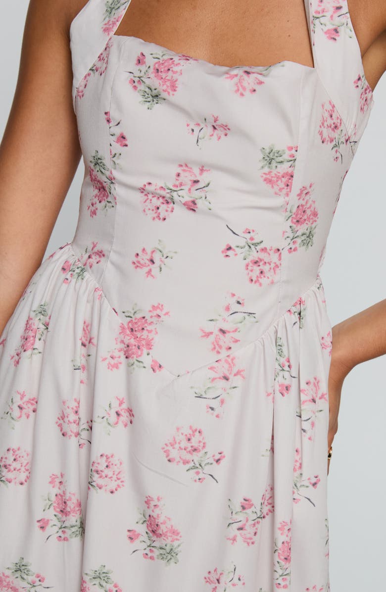 Princess Polly Floral Print Halter Maxi Dress, Alternate, color, Pink