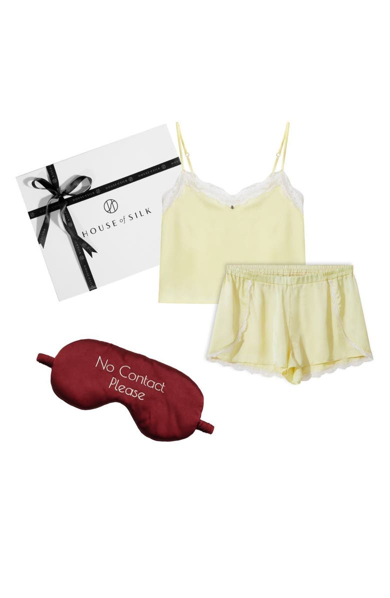 House Of Silk No Contact Gift Set, Main, color, Yellow