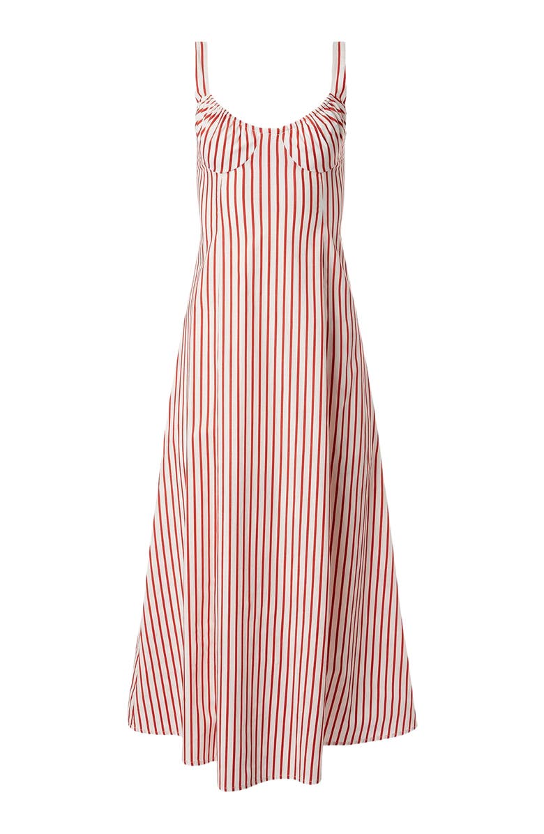 WeWoreWhat Ruched Cup Midi Dress, Alternate, color, Vibrnt Red Mlti