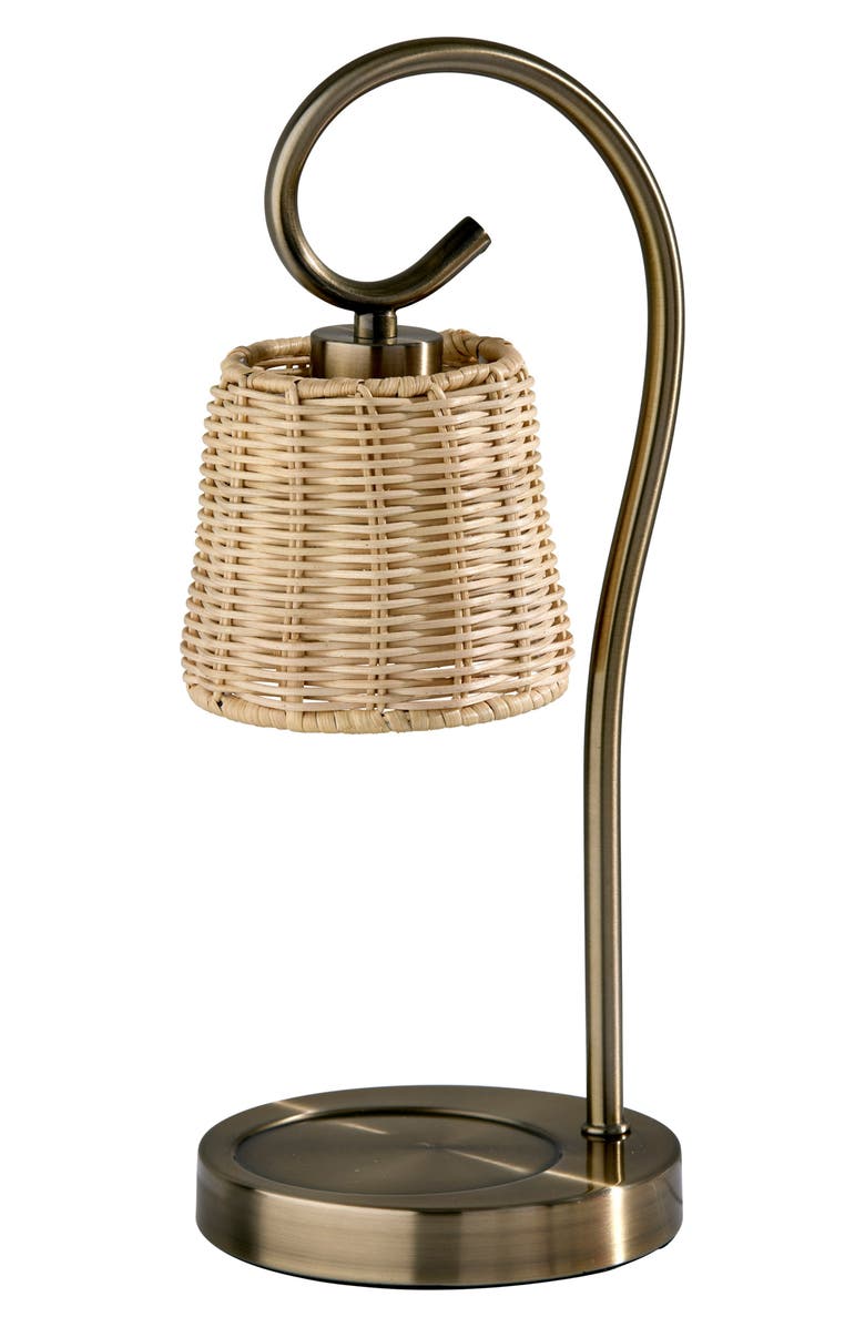 ADESSO LIGHTING Perry Candle Warmer Lamp, Main, color, Antique Brass
