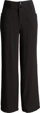 DKNY Crinkle High Waist Wide Leg Pants