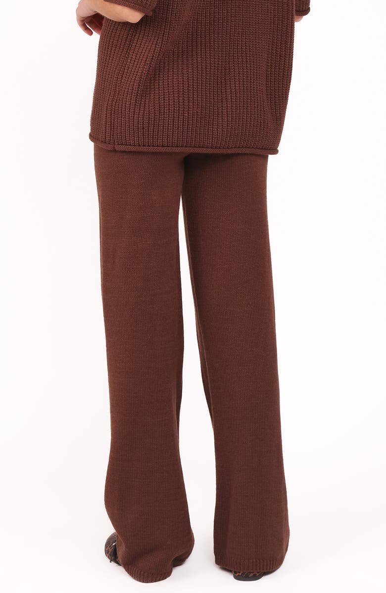 Petal & Pup Remi Funnel Neck Sweater & Pull-On Pants Set, Alternate, color, Chocolate