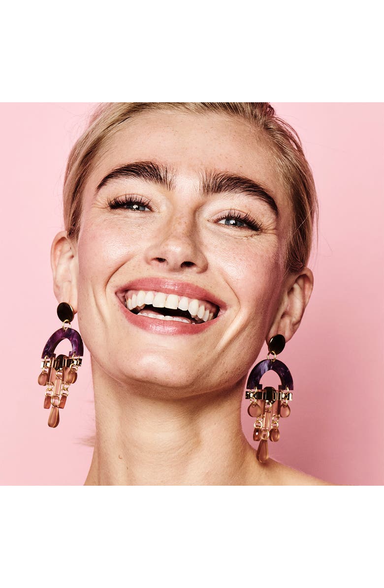 Toolally Fan Chandeliers - Amethyst Pearl & Champagne, Alternate, color, Amethyst Pearl & Champagne