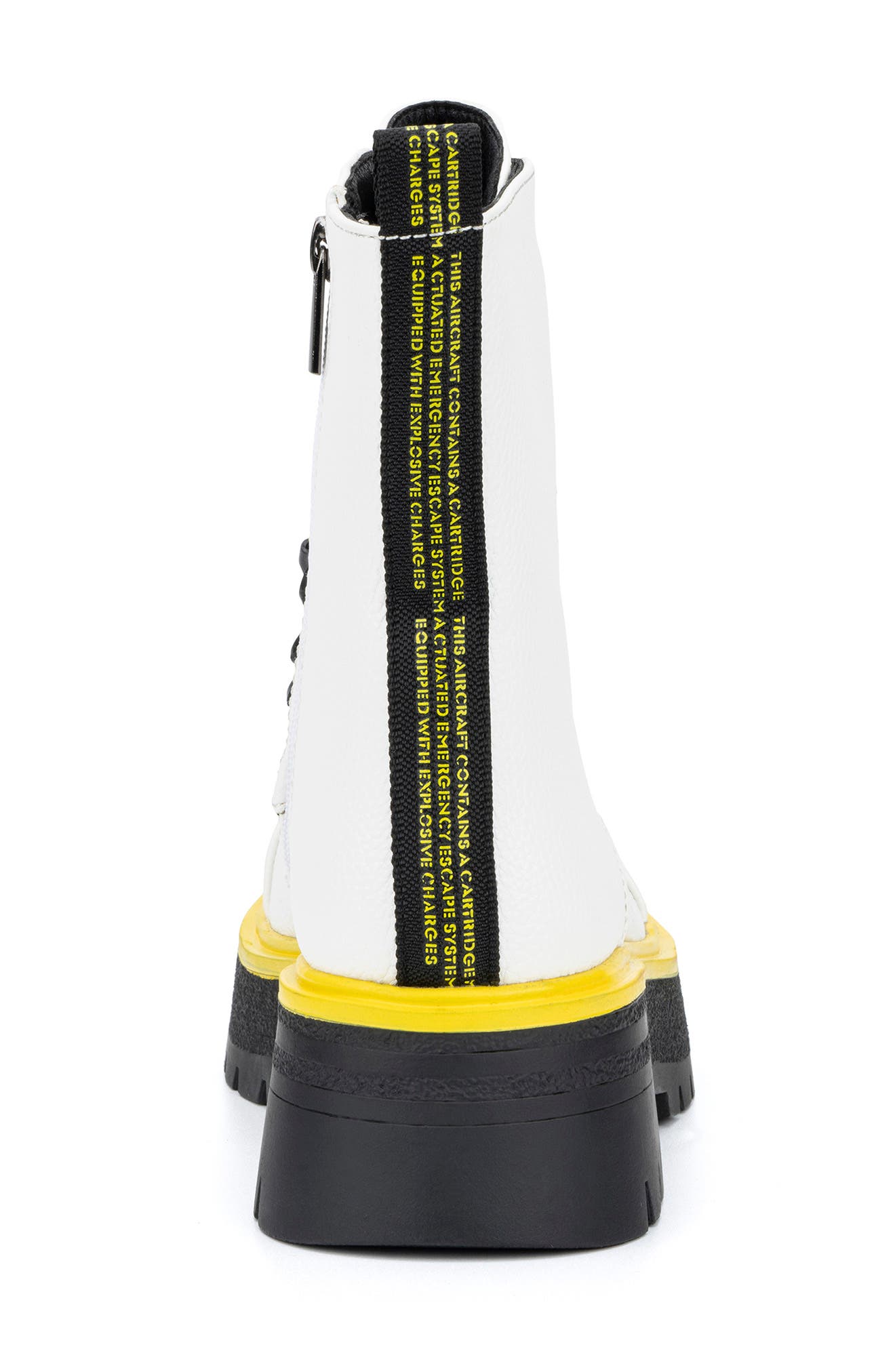 TORGEIS Sandy Side Zip Combat Boot, Alternate, color, White