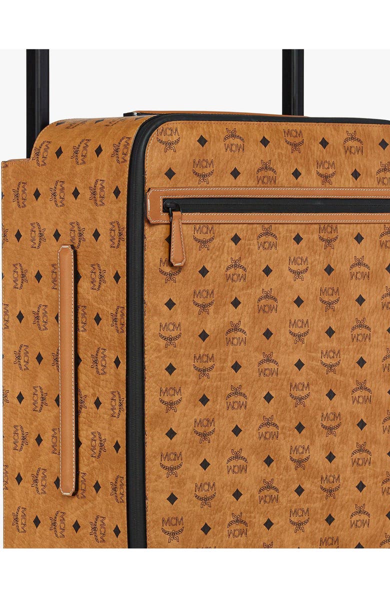 MCM Ottomar Cabin Trolley in Visetos, Alternate, color, Cognac