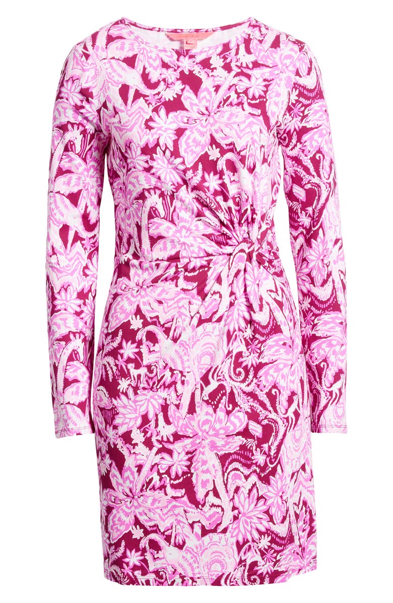 Lilly Pulitzer<sup>®</sup> Lynn Twist Detail Long Sleeve Jersey Dress, Main, color, 