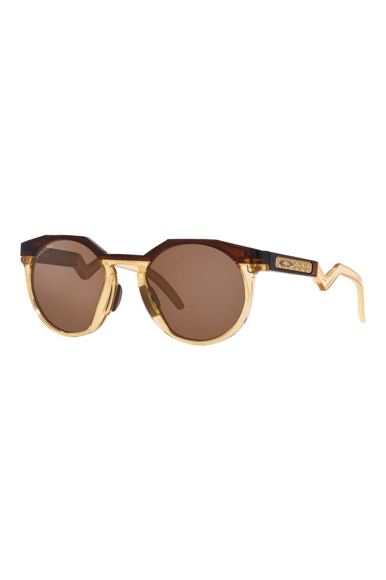 HSTN 52mm Irregular Sunglasses, Alternate, color, AMBER BROWN