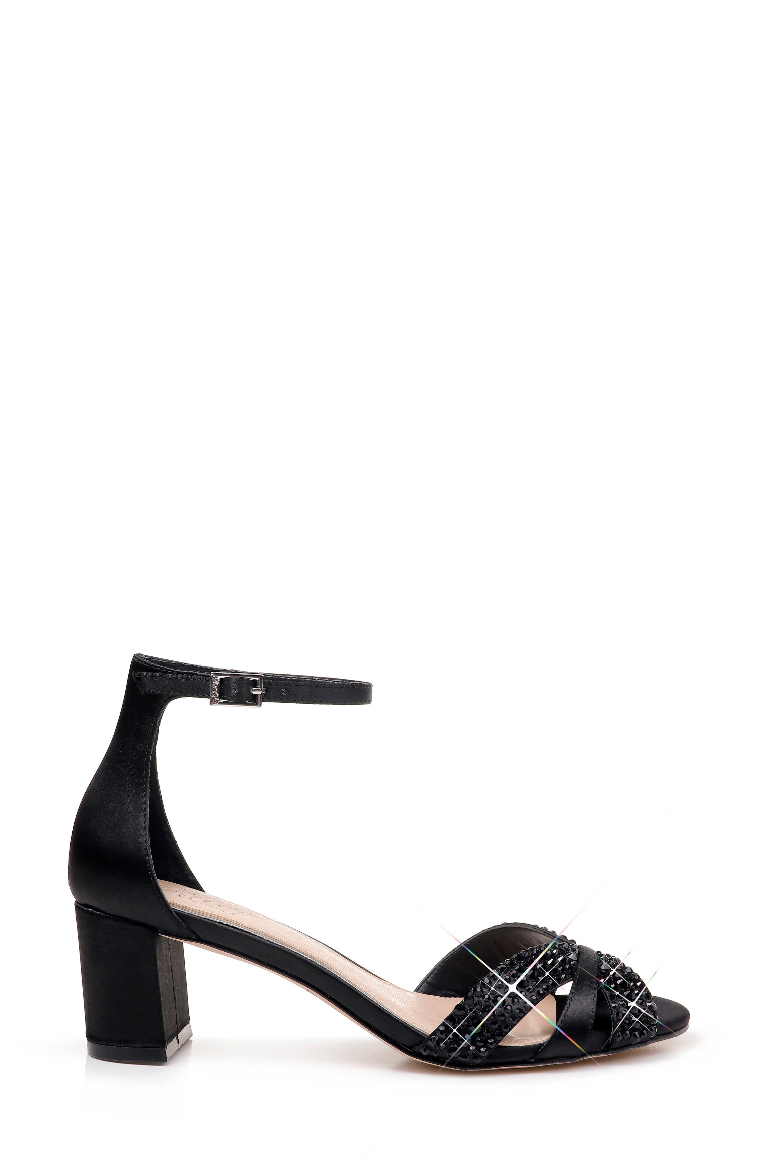 Jewel Badgley Mischka Sequoia Crystal Embellished Ankle Strap Sandal, Alternate, color, 