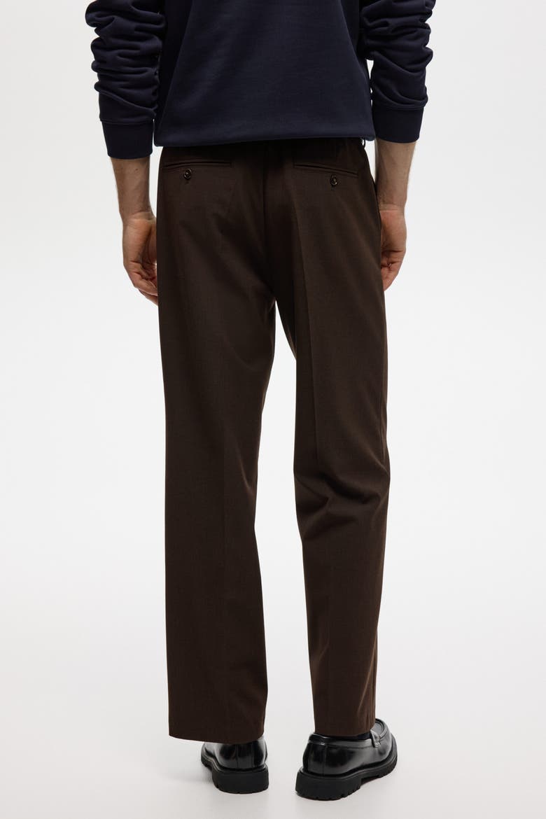 Relaxed Fit Trousers, Alternate, color, Dark brown
